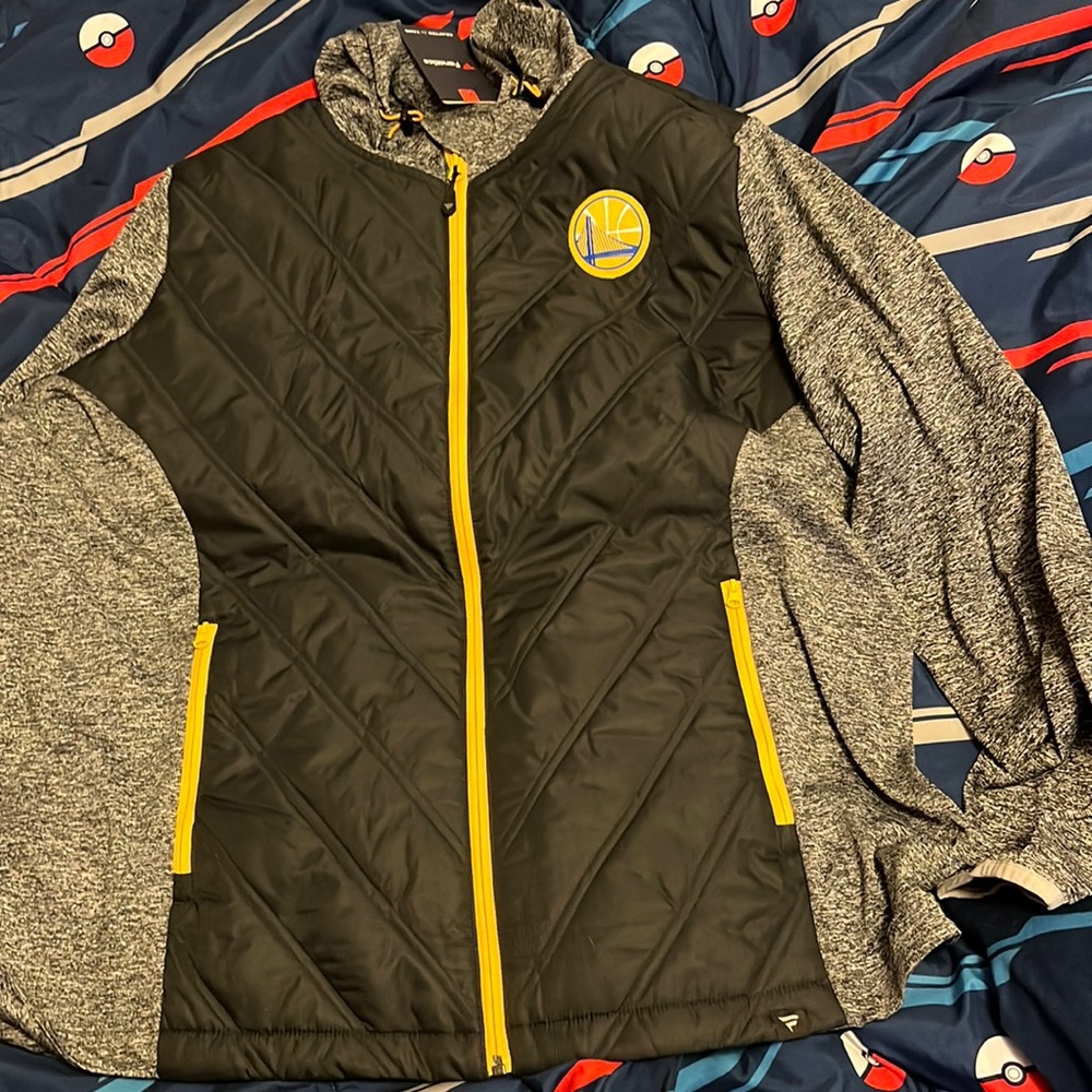 NBA Warriors mesh jacket, never worn!